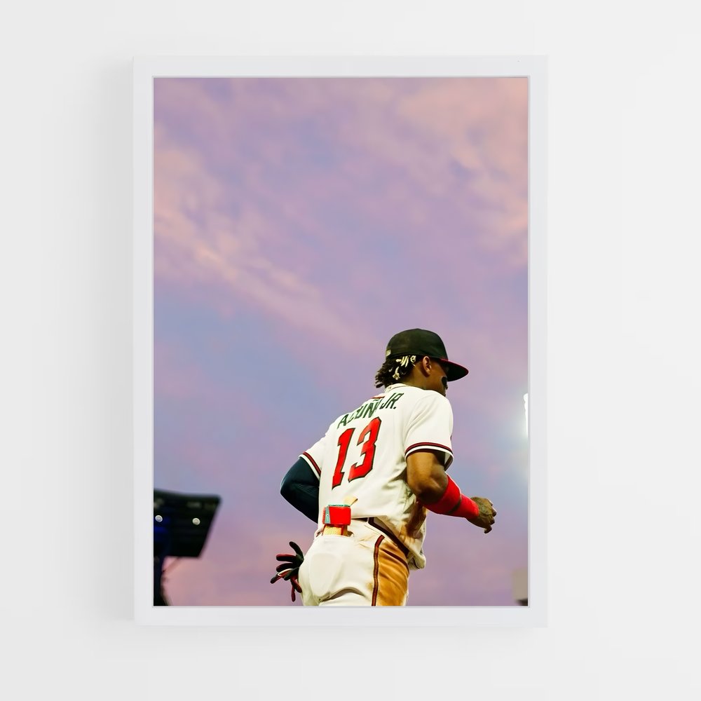 Poster La Course Vers La Première Base – affiche Baseball (vue 3)
